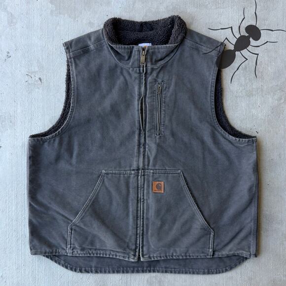 Carhartt Other - Carhartt V33 GVL gray work wear vest